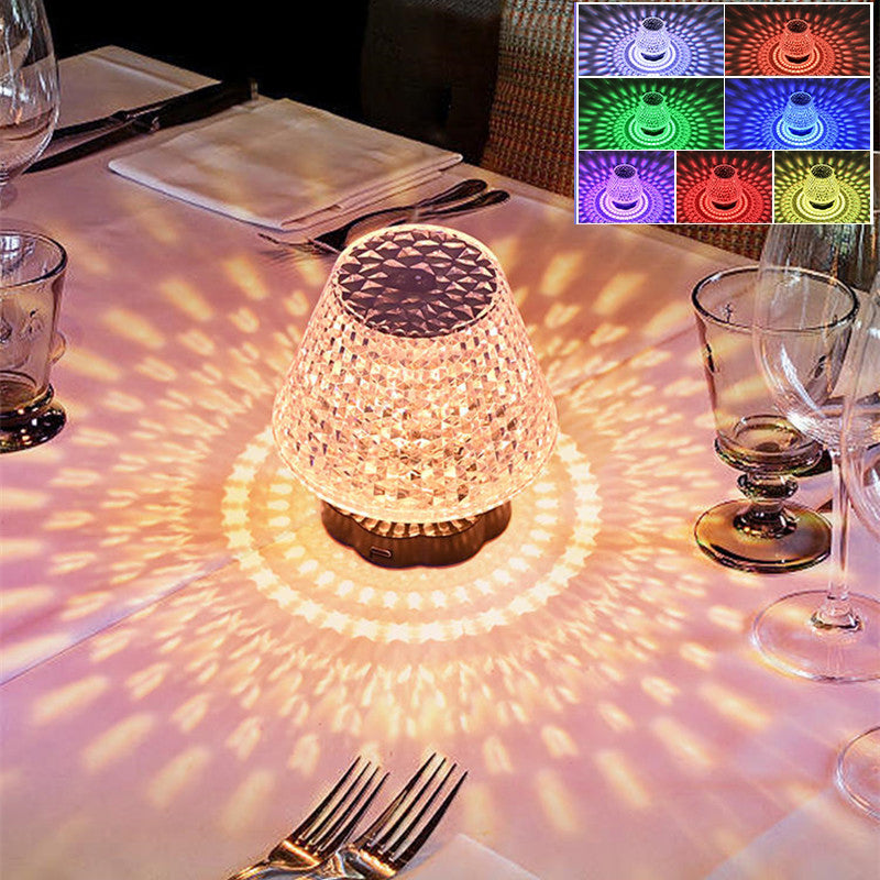 Diamond Crystal Table Lamp