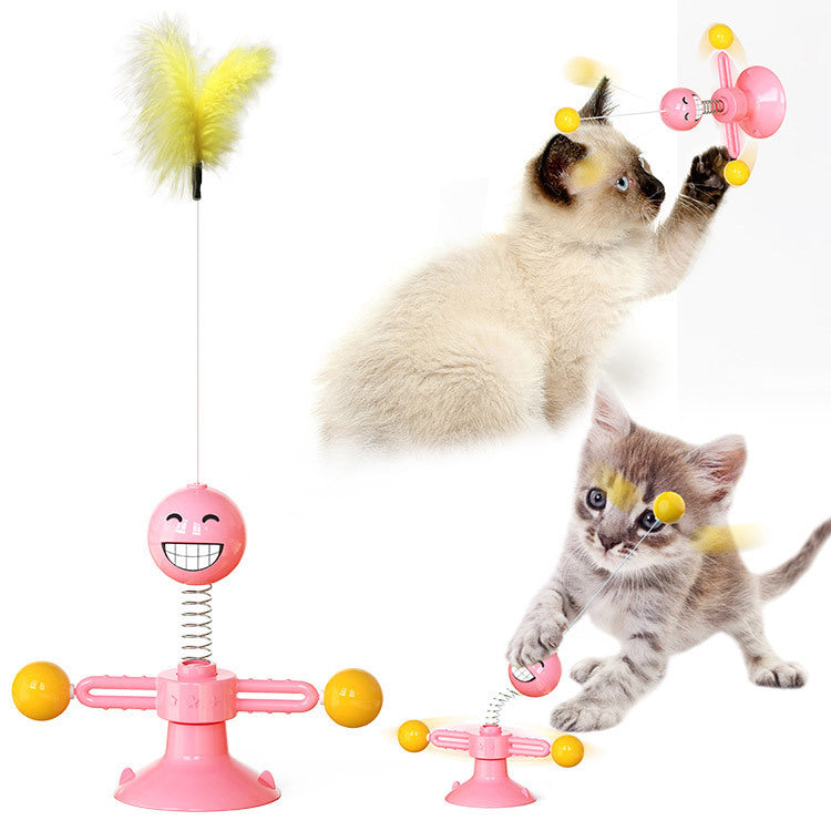 Cat Rotating Windmill Toys