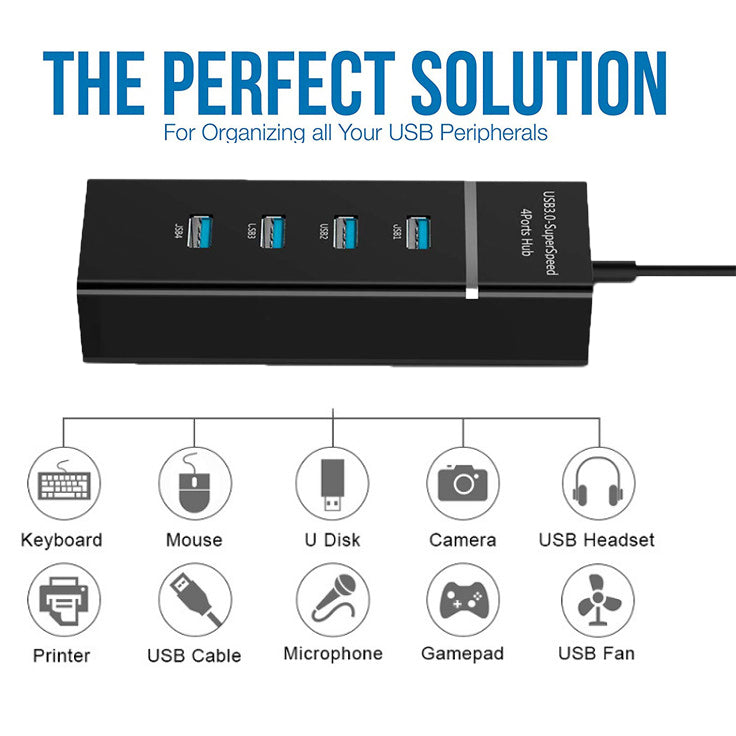 4 In 1 Multi Splitter USB HUB