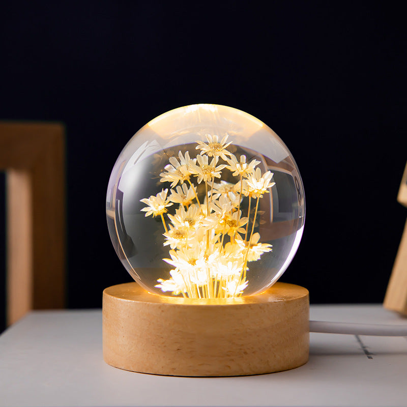 3D Dandelion Crystal Ball