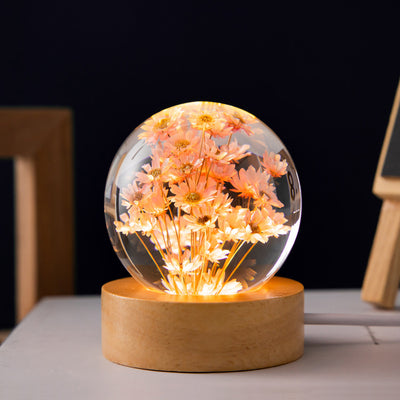 3D Dandelion Crystal Ball