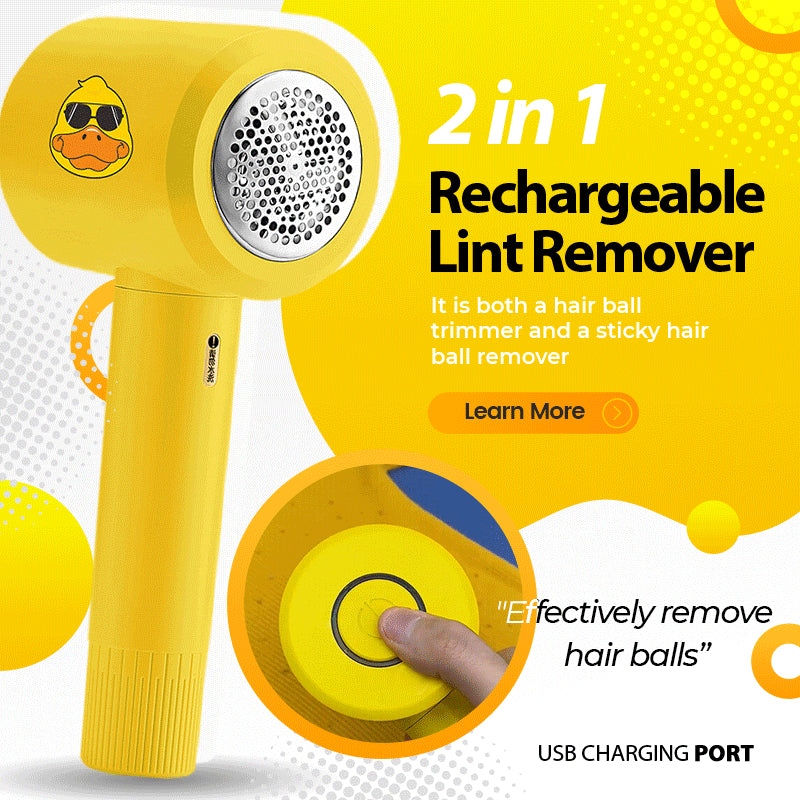 2-in-1 Rechargeable Lint Remover