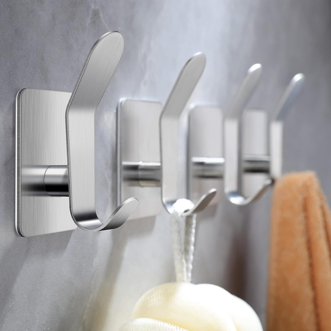 Adhesive Hooks/Towel Hooks for Bathrooms