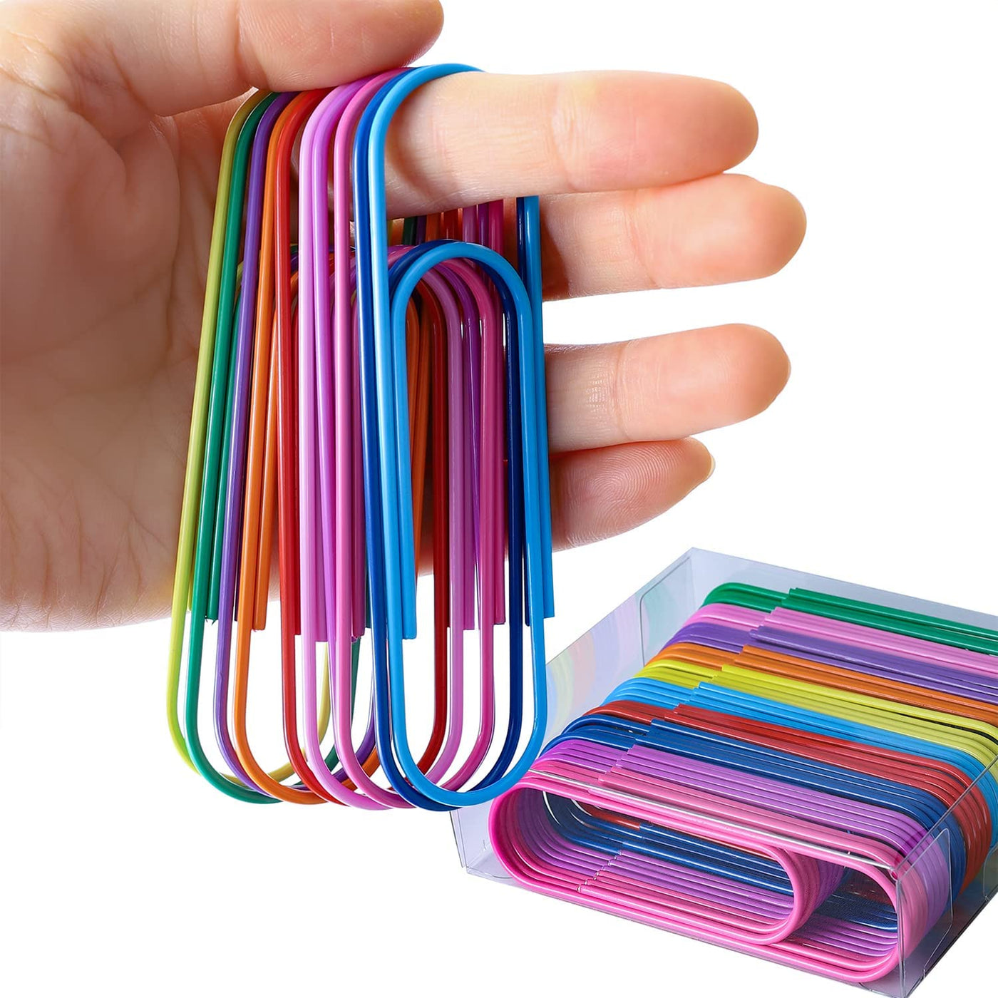 Jumbo Paper Clips, 40 Pcs 4 Inches Large Paper Clip Holder