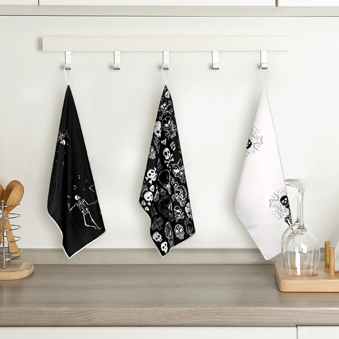 6 Pcs Dish Hand Towel Decorative Kitchen Towel