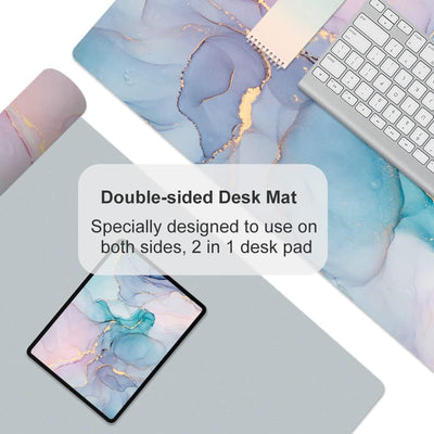 QIYI Large Mouse Pad, PU Leather Desk Mat for Desktop