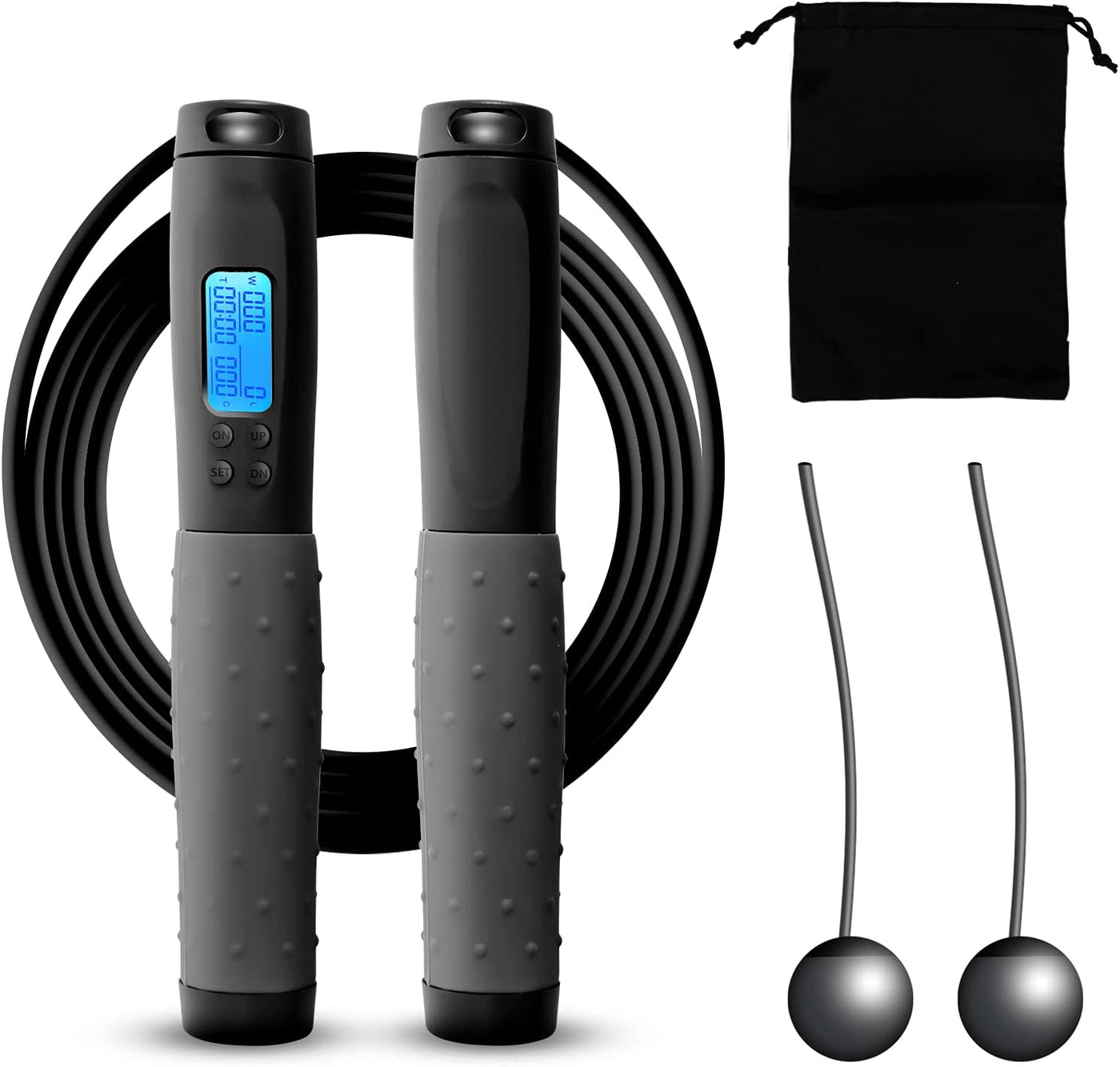 Jump Rope, Skipping Rope for Women Men Kids with Ball Bearings Rapid