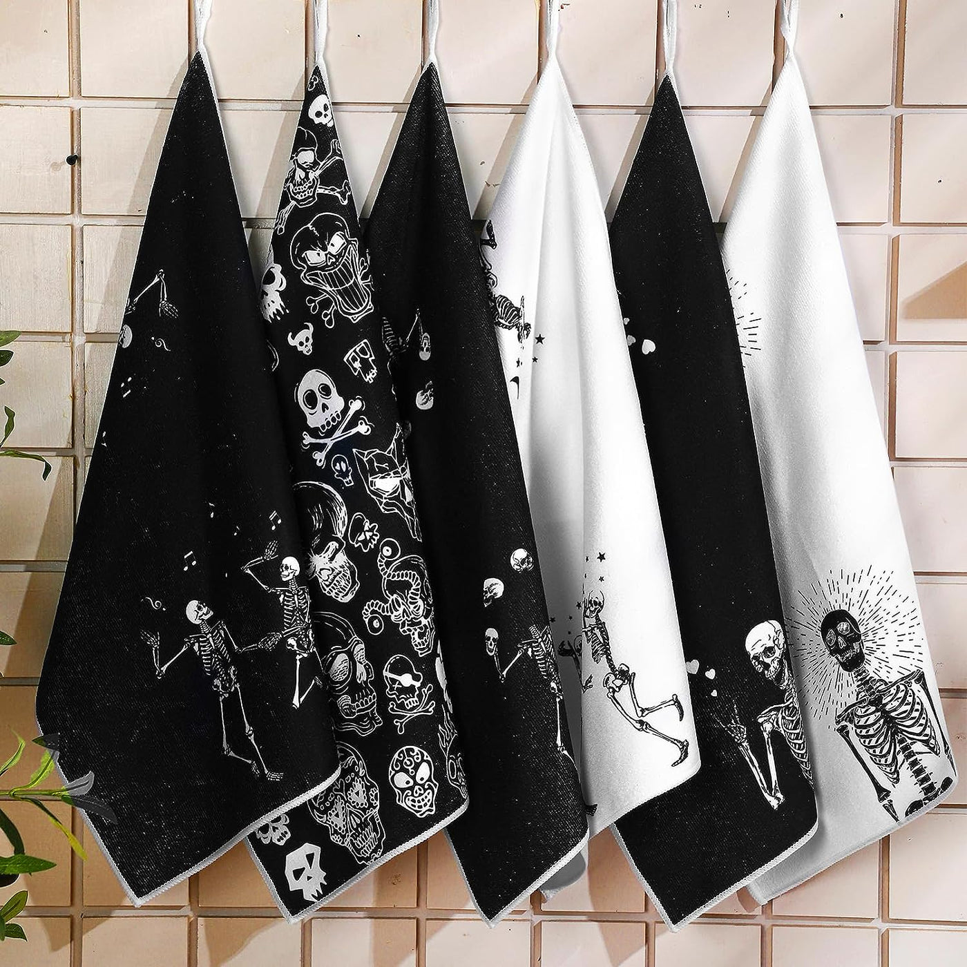 6 Pcs Dish Hand Towel Decorative Kitchen Towel