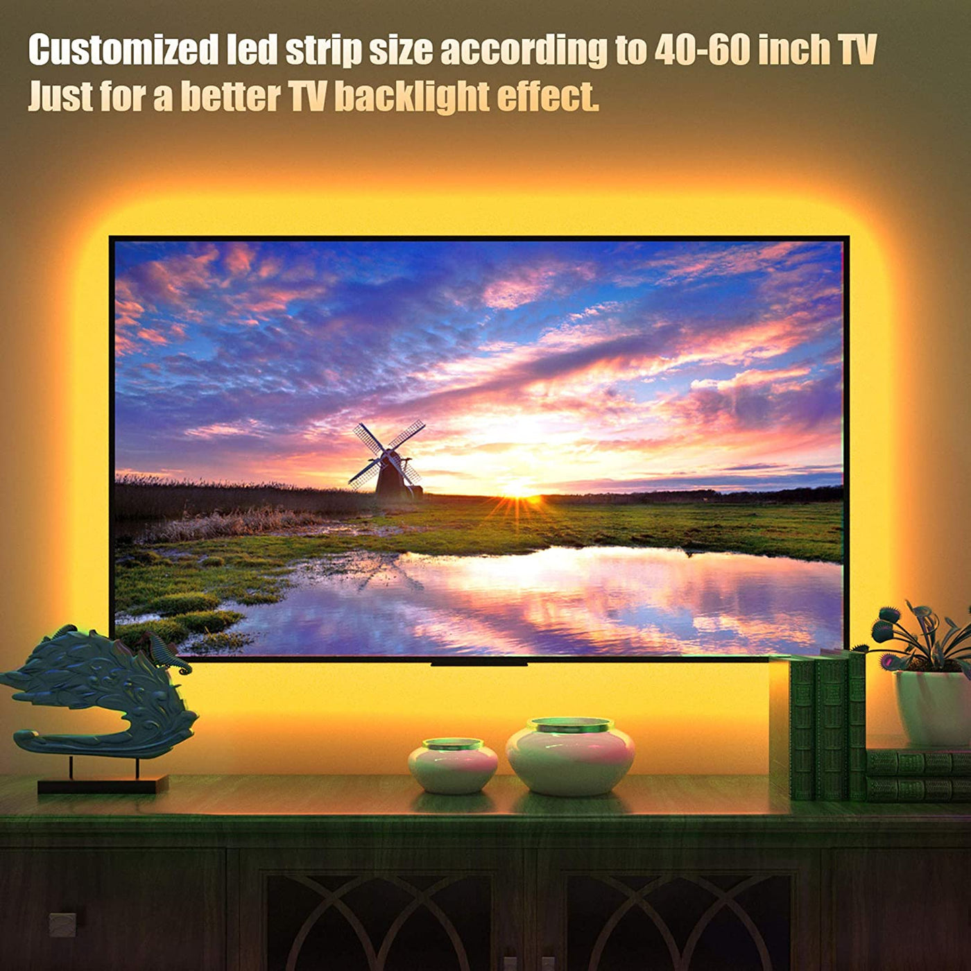 Tv Led Backlight, Pre-Cut 6.56Ft Led Strip Light