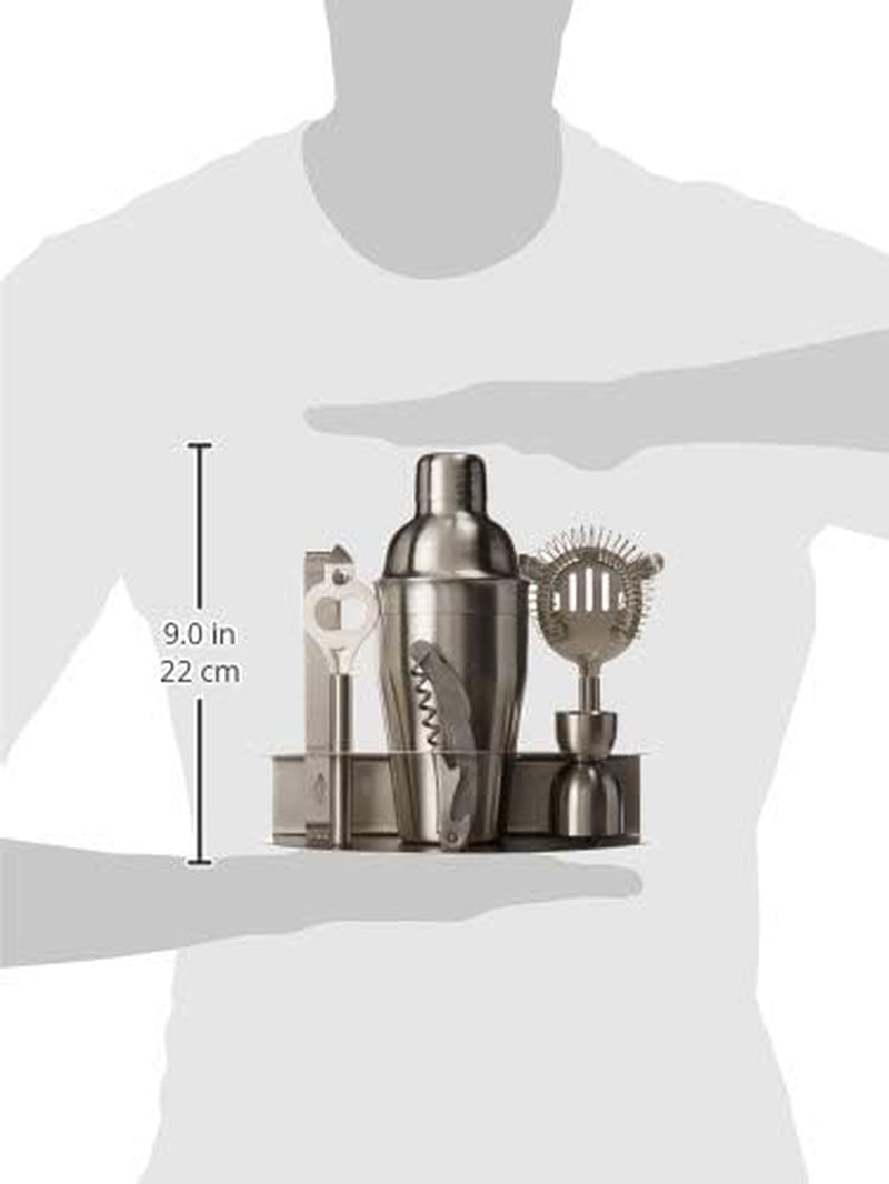 Cocktail Shaker Set with Stand 12 Piece Stainless Steel