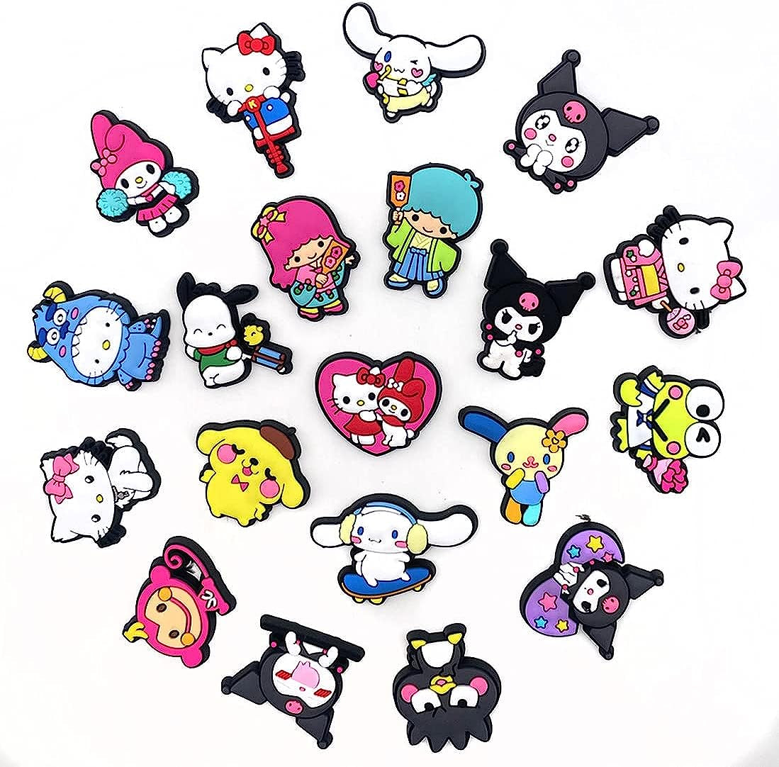 35 PCS Cartoon Croc Charms for Girls Kawaii Croc