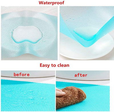 9 Pack Washable Fridge Mats Liners Waterproof