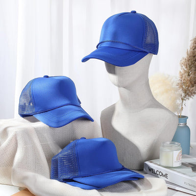 4 Pcs Foam Trucker Hat Summer Mesh Cap with Adjustable