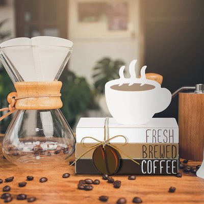 4 Pieces Coffee Bar Sign, Accessories Coffee