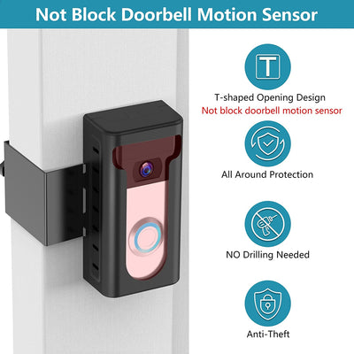 2023 Upgrade Anti-Theft Video Doorbell Mount