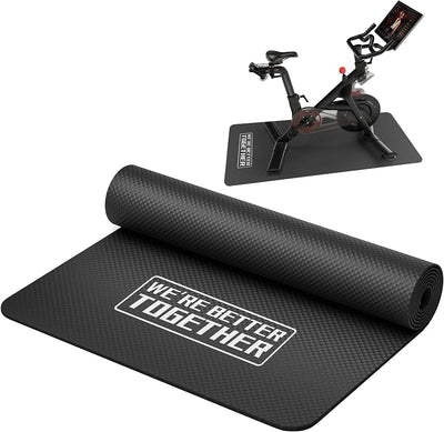 Bike Mat for Peloton Bike or Tread,  Carpet Protection Exercise Thick