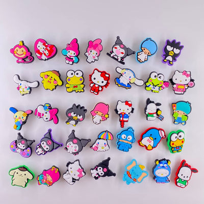 35 PCS Cartoon Cute Croc Pins Pack Croc