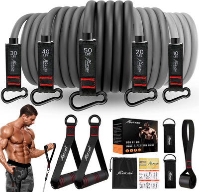 Resistance Bands, Exercise Bands with Handles, Fitness Bands