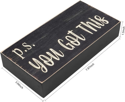 Motivational Home Office Desk Black Decor