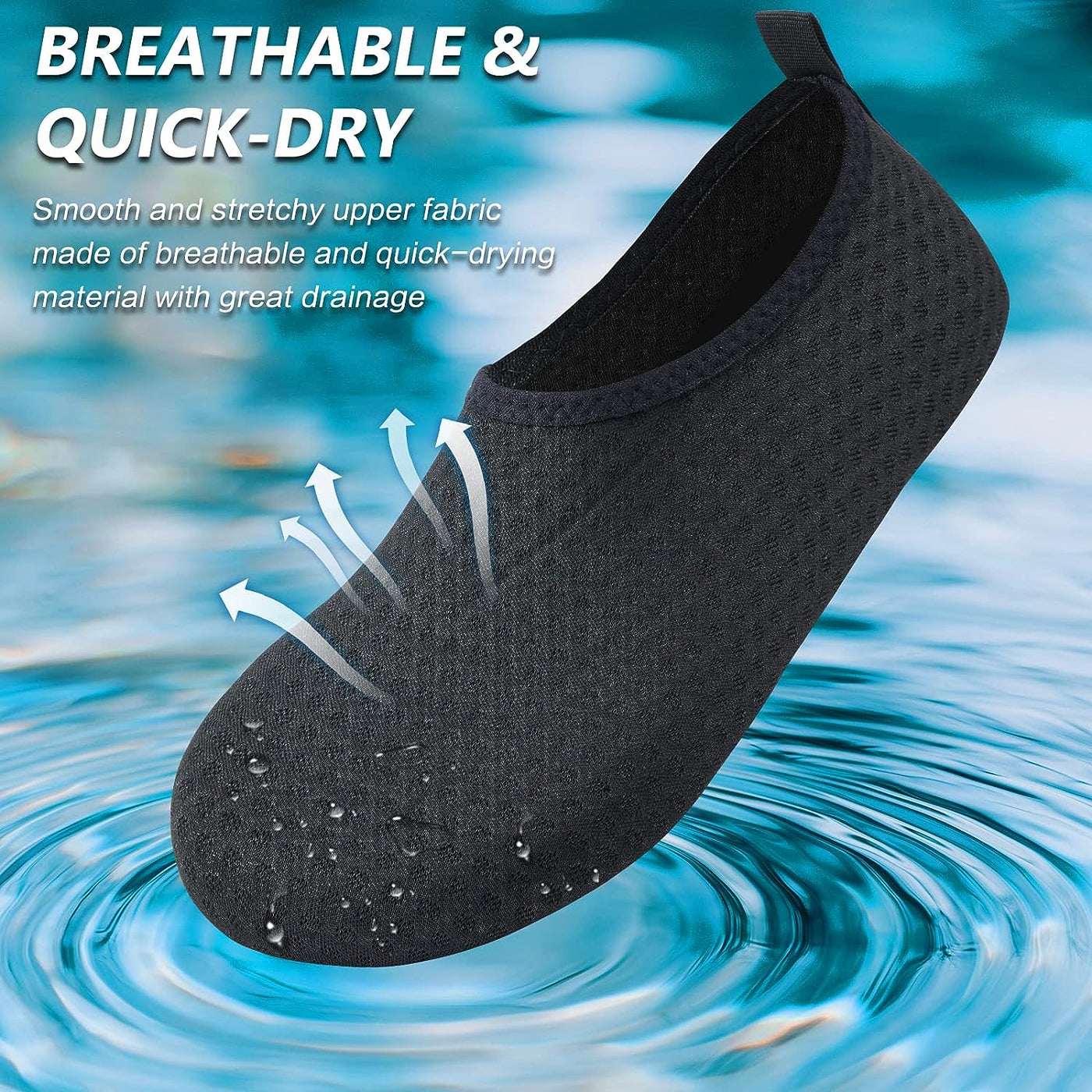 Water Shoes for Women Men Barefoot Quick-Dry Aqua Socks