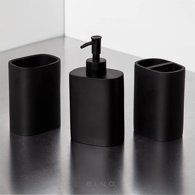 Bathroom Accessories Set Black Soap Dispenser