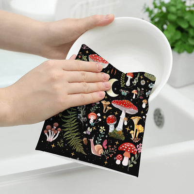 Kitchen Towels Decorative Set Absorbent Dish