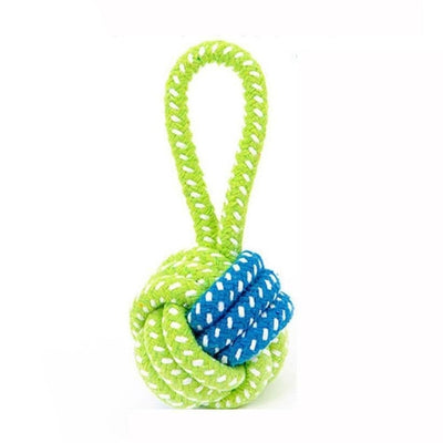 Green Rope Ball Dogs Chew Toy