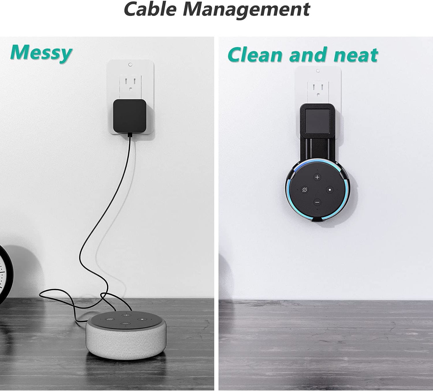 Outlet Wall Mount, Holder Stand for Echo Dot