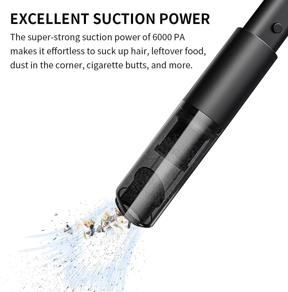 Wireless Handheld Vacuum Cleaner, 6000Pa High Suction Power