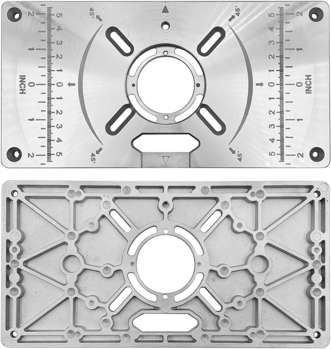 Router Plate, Aluminum Router Table Plate for Woodworking Router