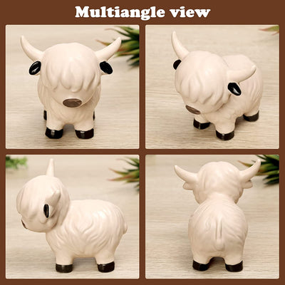 Highland Cow Figurines Ceramic Decor Highland