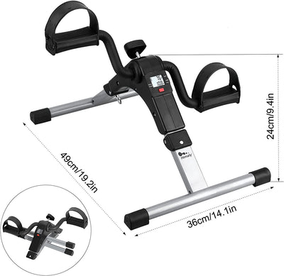 Folding Pedal Exerciser Mini Exercise Bike under Desk Bike