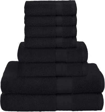 Ultra Soft 8-Piece Towel Set 100% Pure Ringspun