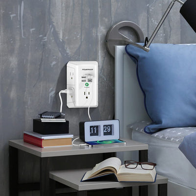 USB Wall Charger, Multi Outlet Extender Surge Protector