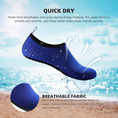 Water Socks for Women Men Aqua Swim Shoes Beach River Pool