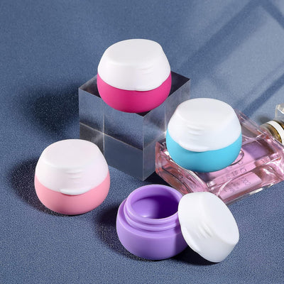 Travel Containers for Toiletries,  Silicone Cream Jars, TSA