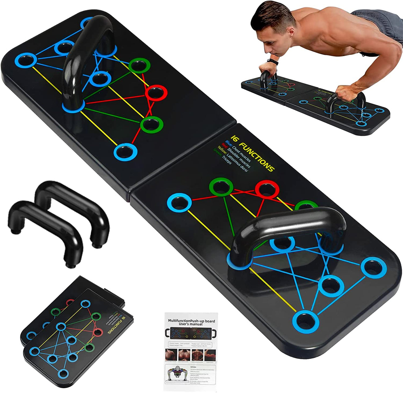 Upgraded Push up Board,  22 in 1 Home Workout Equipment