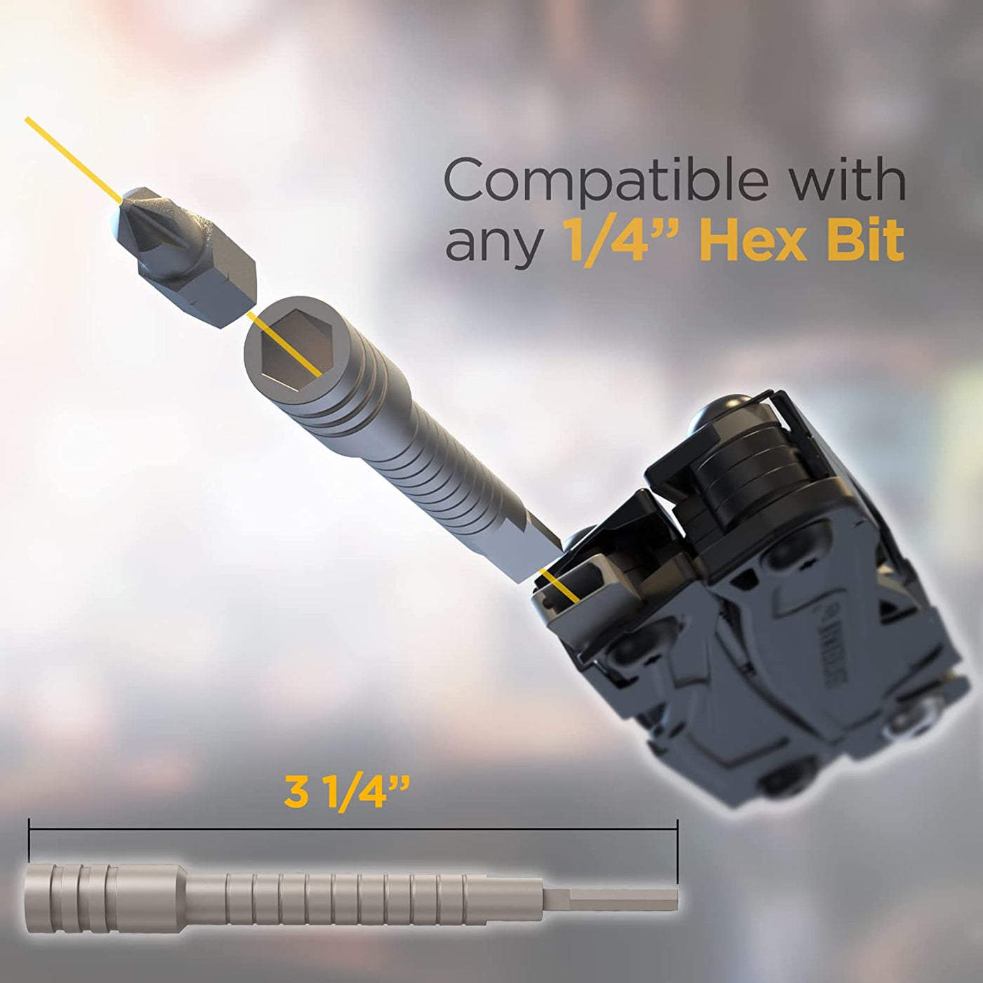 Multi-Tool Bit Driver Extender Compatible