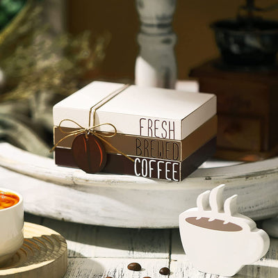 4 Pieces Coffee Bar Sign, Accessories Coffee