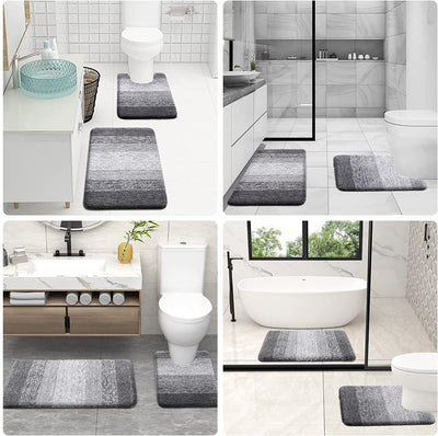 Luxury Toilet Rugs U-Shaped, Extra Soft and Absorbent