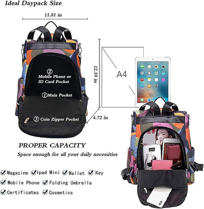 HAOOT Fashion Backpack for Women Waterproof Rucksack