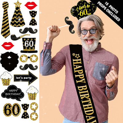 60Th Birthday Decorations for Men Women