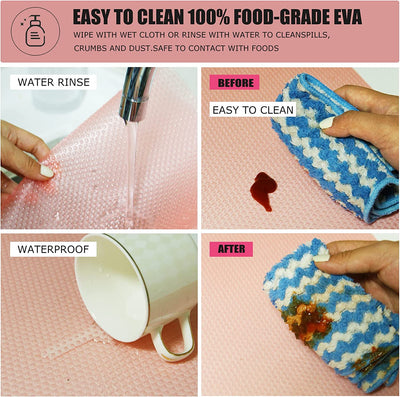 10Pcs Refrigerator Liners, Washable Fridge Liner Mats