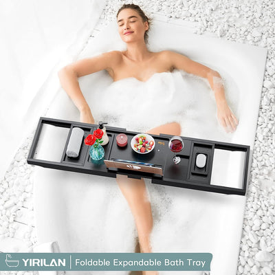 Luxury Bathtub Tray Caddy Expandable Bath Tray