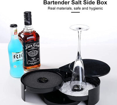 3-Tier Bar Juice Cocktail Seasoning Box Rimmers