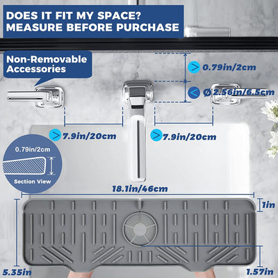 Kitchen Sink Faucet Splash Guard Silicone Sink