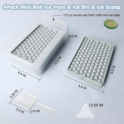Mini Ice Cube Trays, Upgraded Small Ice Cube Trays