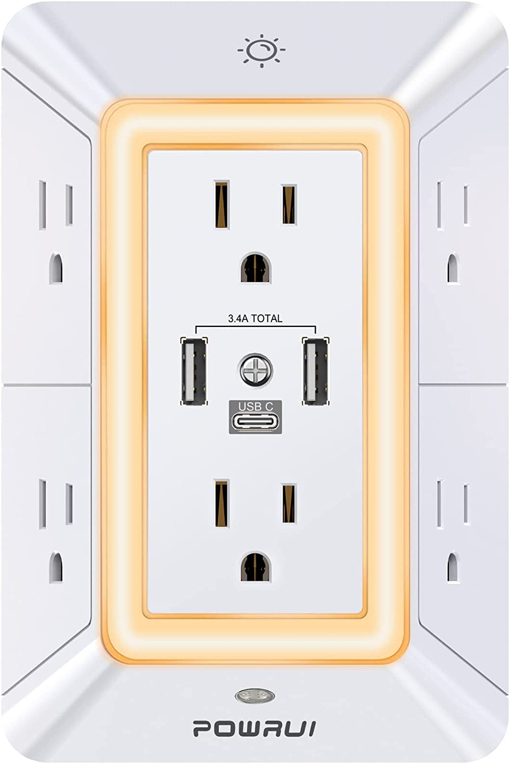 Surge Protector USB Outlet Extender