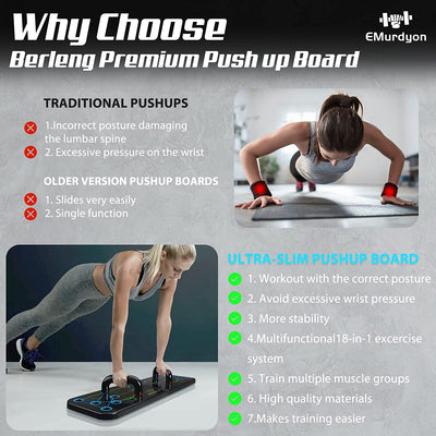 Upgraded Push up Board,  22 in 1 Home Workout Equipment