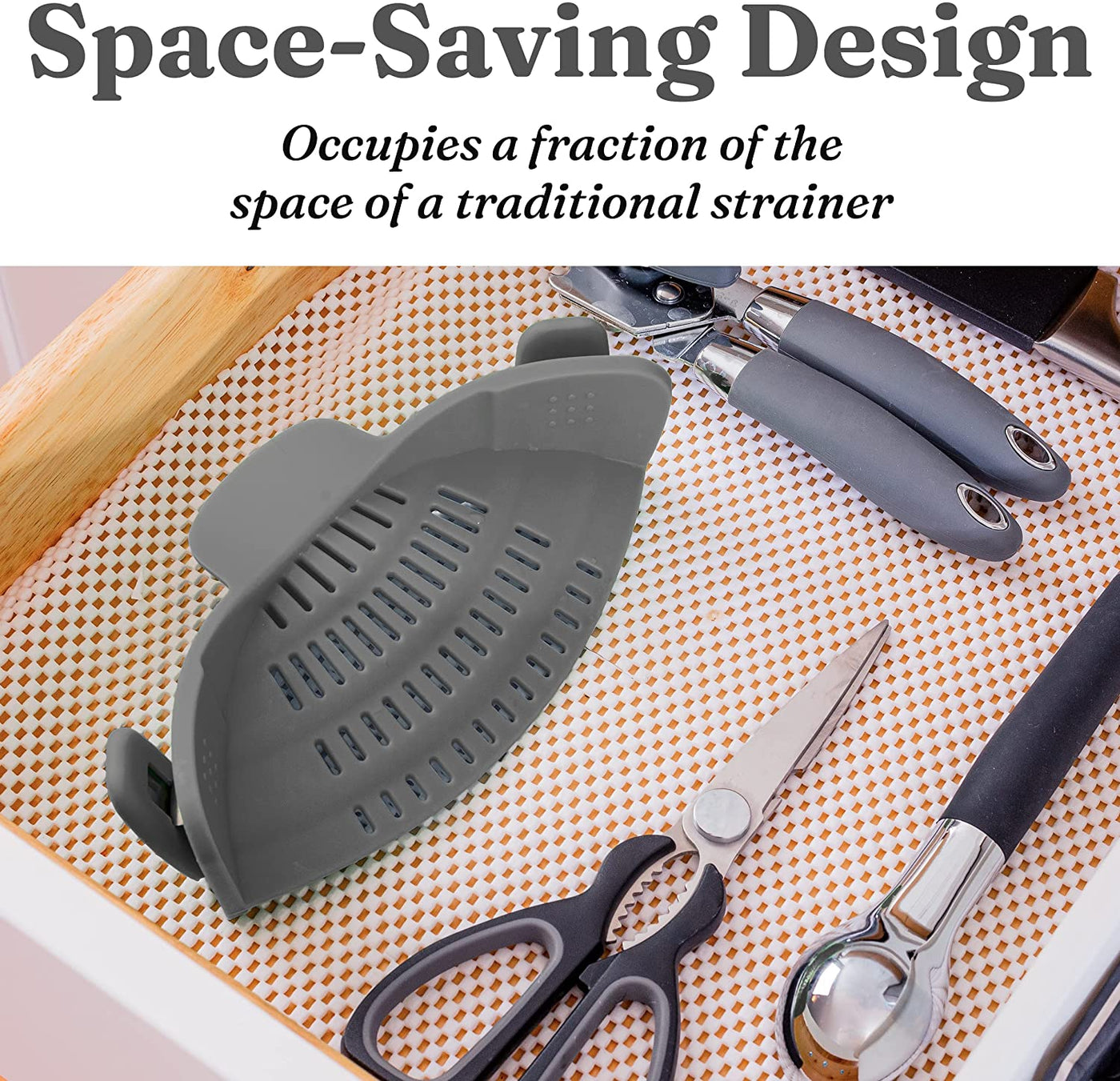 Snap N Strain Pot Strainer and Pasta Strainer